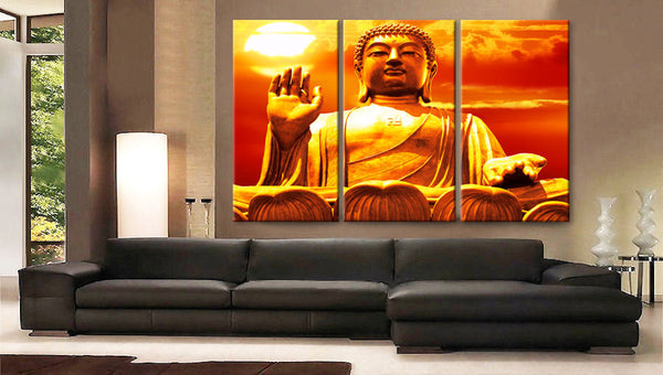 Art Canvas Print Buddha meditation Spiritual Wall home office decor interior - BoxColors