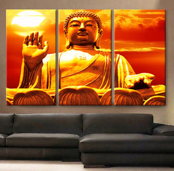 Art Canvas Print Buddha meditation Spiritual Wall home office decor interior - BoxColors